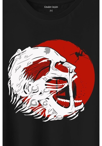 Attack Of Tittan Anime Japanese Japonca Dizi Baskılı Tişört Unisex T-shirt 001 Attack Of Tittan Anime Japanese Japonca Dizi Baskılı Tişört Unisex T-shirt 001