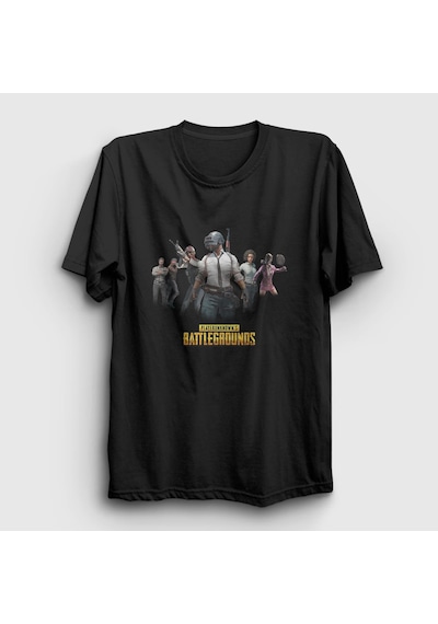 Presmono Unisex Team Pubg T-shirt Siyah