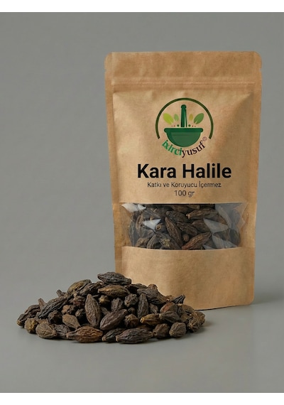 İxirciyusuf Kara Halile Siyah Halile Chebula Haritaki Doğal Tane 100 G