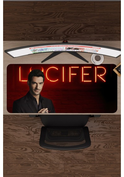 Lucifer V3 90x40 Xxl Gaming Kauçuk Kaymaz Taban Mouse Pad Fare Altlığı