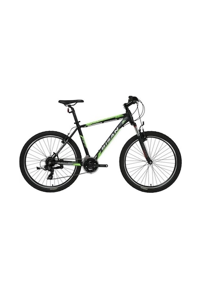 Bisan Mtx 7050 Erkek Dağ Bisikleti 43cm V 26 Jant 21 Vites Mat Siyah Yeşil Siyah