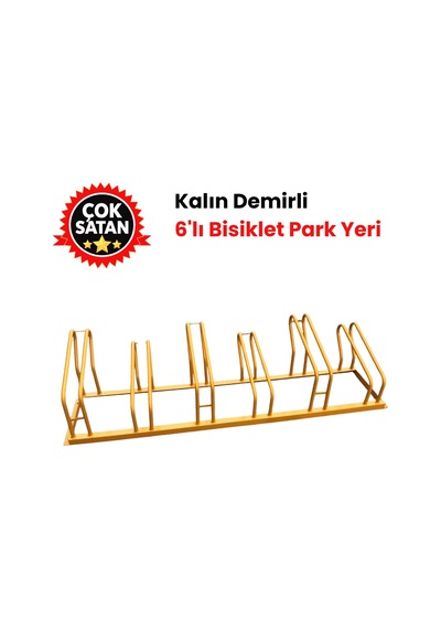 Bisiklet Park Yeri Altılı , Kalın Profilli Bisiklet Park Demiri