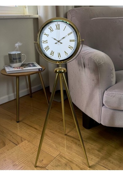Büro Ev Ofis Hediyesi İçin Golden Elite Roma Tripod Ayaklı Saat Diğer
