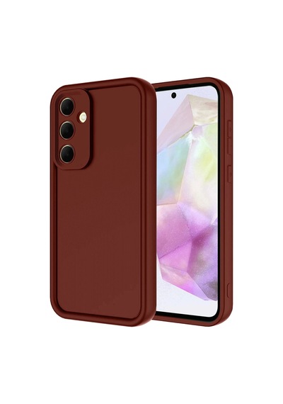 Samsung Uyumlu Galaxy A36 Kılıf Viera Silikon Bordo,