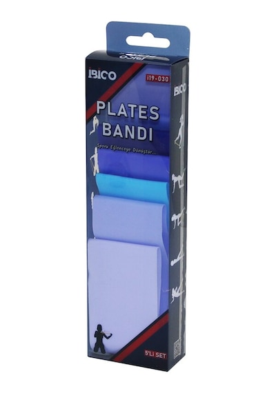 5pcs Silikon - Esnek Plates Bantı Renkli Direnç 10-15-20-30-40 Seviye 4741 Açık Yeşil