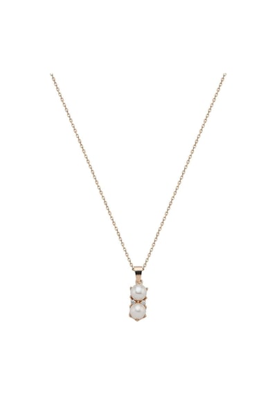 5,5 Mm İkili Doğal İnci Kolye Rose