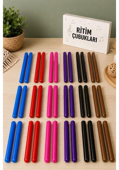 Midex Orf-bt-25-18x Örf Aletleri Seti Ritim Çubuğu Paketi 25 Cm Karbon Fiber Toptan Paket-2 18 Çift