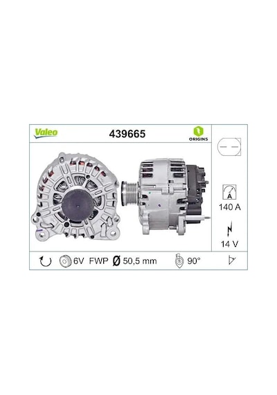 Vw Passat B6 Sarj Dinamosu 1.4 2008-2010 Caxa Valeo 439665
