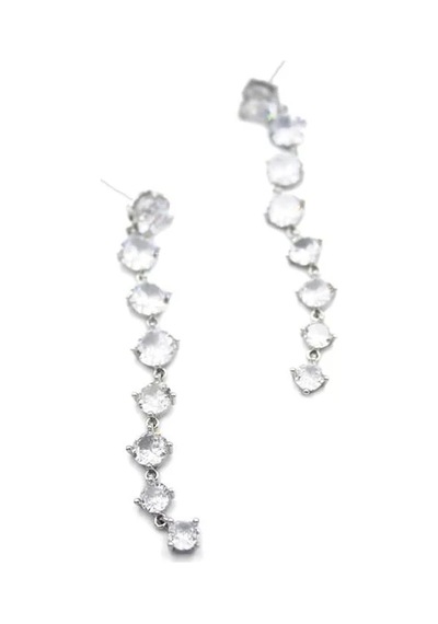 Zirkon Taşlı Küpe - Gümüş Çok Renkli 69608694
