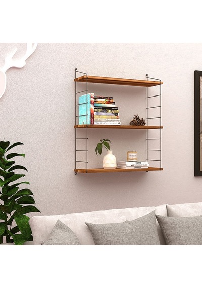 Endpa Armoni 3 Raflı Set 20x72 Cm Yerli Ceviz Diğer
