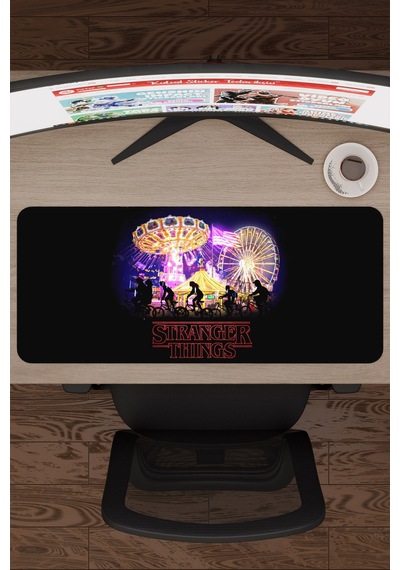 Stranger Things V5 70x30 Xl Gaming Kauçuk Kaymaz Taban Mouse Pad Fare Altlığı