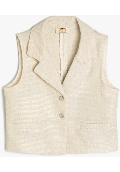 Koton Crop Yelek Kruvaze Yaka Kolsuz Dokulu Cep Detaylı Ekru 4skg60144aw Ekru Koton Crop Yelek Kruvaze Yaka Kolsuz Dokulu Cep Detaylı Ekru 4skg60144aw Ekru