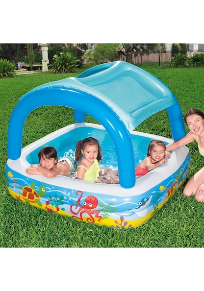 Bestway Uv Korumalı Çocuk Havuzu 147 x 147 x 122 CM Çok Renkli