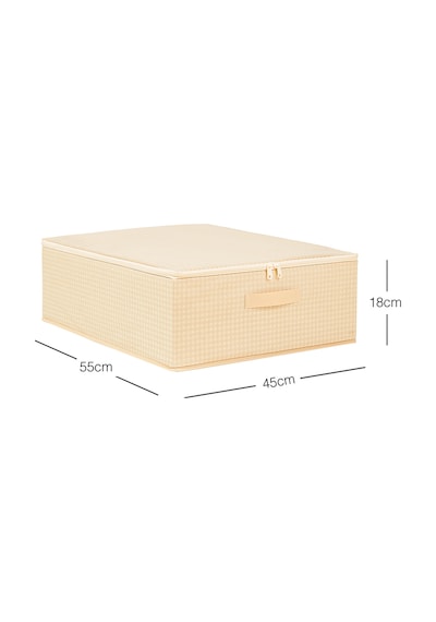 Home Wave Bej Pötikare Destekli Kutu Hurç 45 X 55 X 18 Cm