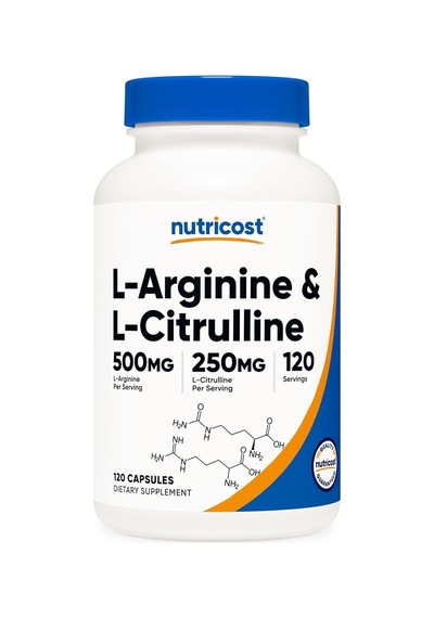 Nutricost L-arginine Arjinin L-citrulline Sitrulin Complex 750m