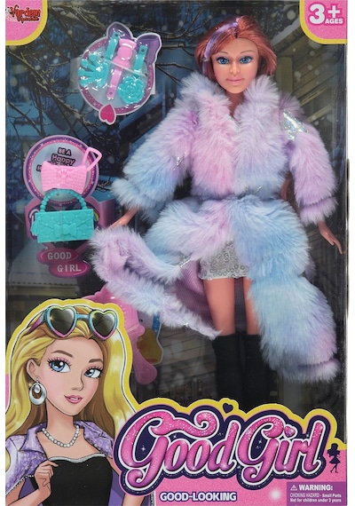 Vardem Kürklü Aksesuarlı Bebek Mor G4018676823n1