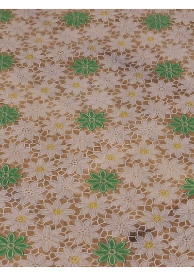 Ithal Pvc Muşamba - Desenli Silinebilir Masa Örtüsü 07iz07 Yeşil