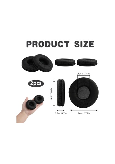 Jbl Tune T500bt, T450bt, 510bt, E40bt Kulaklık İçin Yedek Kulak Yastığı, 70 Mm Hafızalı Köpük K