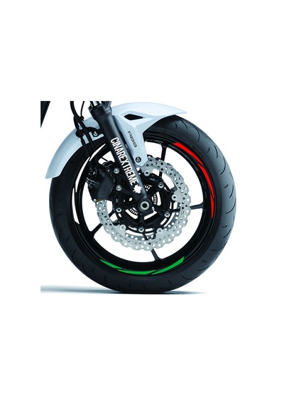 Italy Design Yeşil Beyaz Kırmızı İtalyan Jant Şeridi Sticker Çınar Extreme