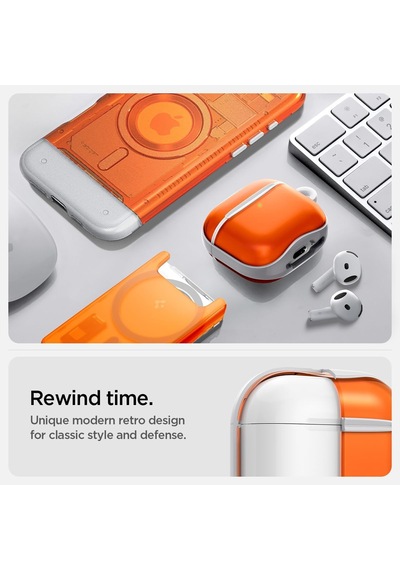 Airpods 4 İle Uyumlu Kılıf Classic C1 Tangerine - Acs08647