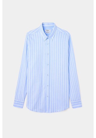 D'S Damat Ds Damat Comfort Mavi Çizgili Gömlek 6hc02hd10304m Çok Renkli