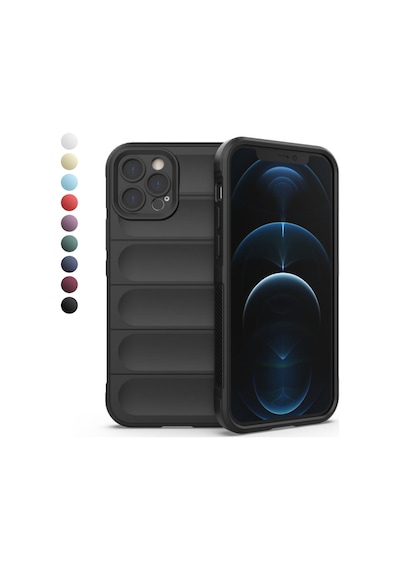 Apple Uyumlu iPhone 12 Pro Kılıf Optimum Lens Çerçeveli Silikon Kapak