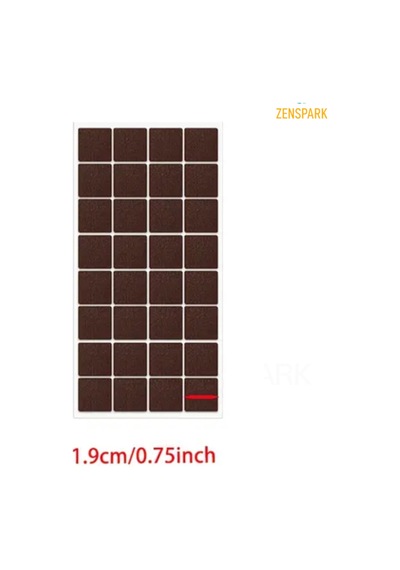 32 Adet Kare Yapışkanlı Minik 1,9 Cm Keçe Mobilya Masa Sandalye Parke Zemin Koruyu Kaydırmaz