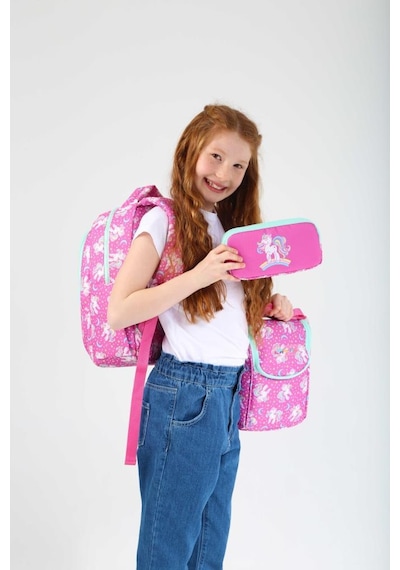 Kaukko Kids Sırt Çantası Simli Nakışlı Unicorn L5140