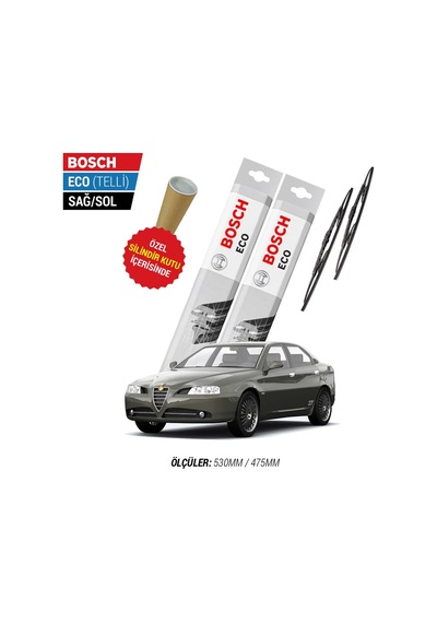 Bosch Eco Alfa Romeo 166 Silecek Takımı (1998-2007)