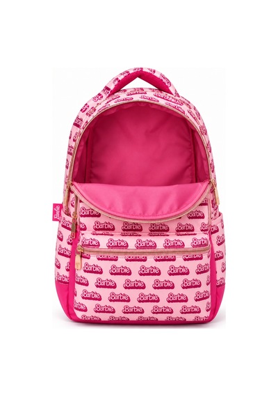İlkokul Okul Çantası Barbie Pembe Kız Çocuk Sırt Çantası 40x30x14 Cm Desenli