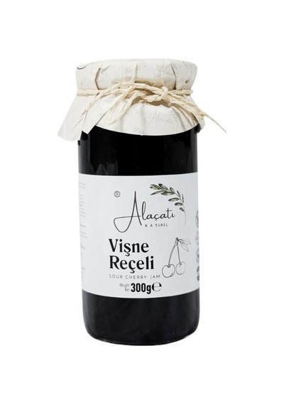 Alaçatı Naturel Vişne Reçeli Doğal Meyveli Katkısız Reçel 300 G