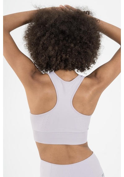 Maraton Active Slimfit Kadın Bisiklet Yaka Kolsuz Fitness Lila Bra 813047-Lila