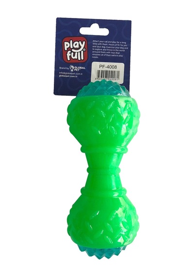 Playfull Aktivite Sesli Işıklı Köpek Oyuncak Dumbel 5 x 15 CM