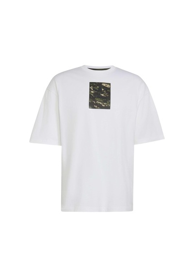 Whıte Adidas Erkek Günlük T-shirt Camo Tee Tongue Ks4234 Beyaz