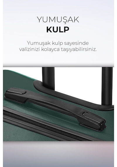 Polo&sky Spring Haki Renk Kabin Boy Valiz Bavul Haki