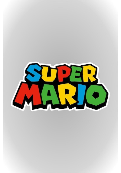 13 X 6,5 Cm Super Mario Sticker Araba Laptop Oto Motor Sticker