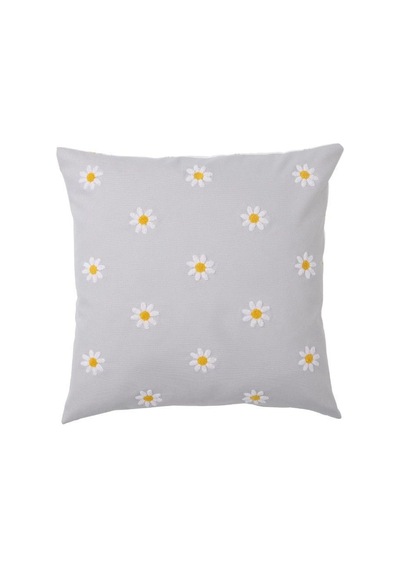 Ikea Nattslända Yastık Kılıfı 50 X 50 Cm Gri - Beyaz - Sarı Çok Renkli