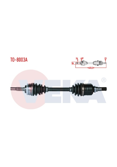 Toyota Corolla 1.4 Vvt-ı Sol Ön Aks Komple 2002-2007 Arası Absli 4341002240 43410-02240