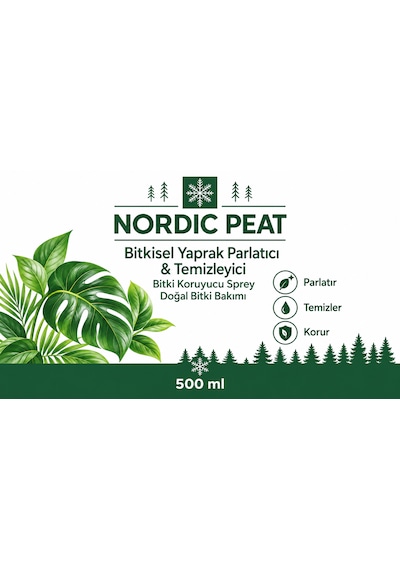 Nordic Yaprak Parlatıcı & Temizleyici - Bitki Koruyucu Sprey Doğal Bitki Bakım 500 Ml 1