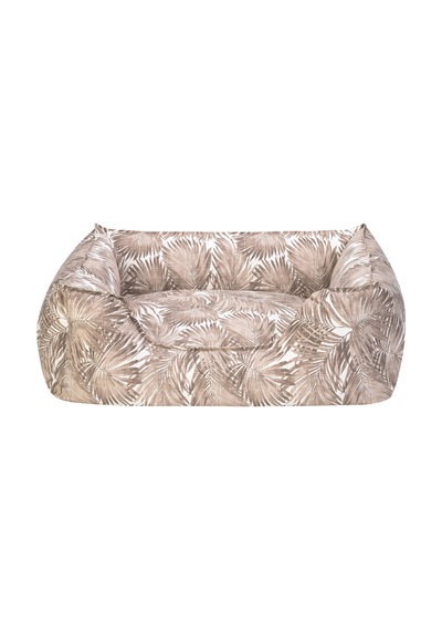 Hnrlıshp Pet Comfort Alpha Açık Kahverengi-beyaz Köpek Yatağı M 80x65cm