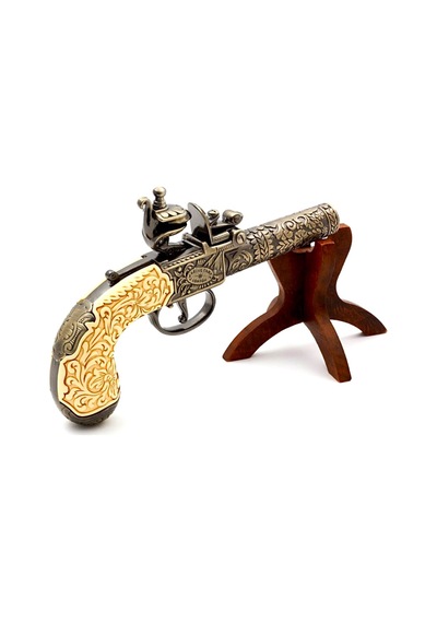 Denix Dekoratif Flintlock Pocket Pistol 19,5 Cm, Londra 1795