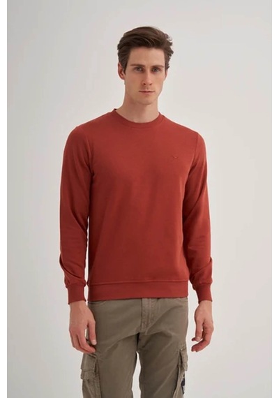 Cazador Slim Fit Kiremit Erkek Sweatshirt 56100