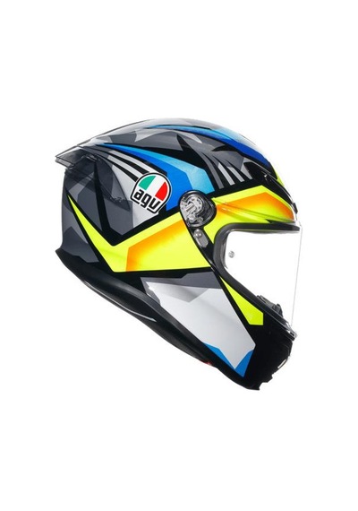 Agv Kask K6 S Mplk Joan Black Blue Yellow Renkli