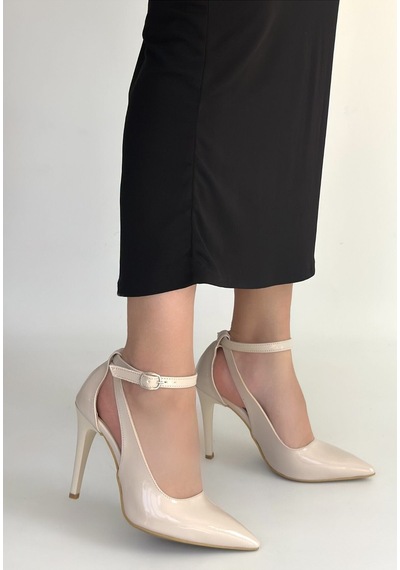Dmr Elegance Wenni Bej Rugan Stiletto Ayakkabı Renkli