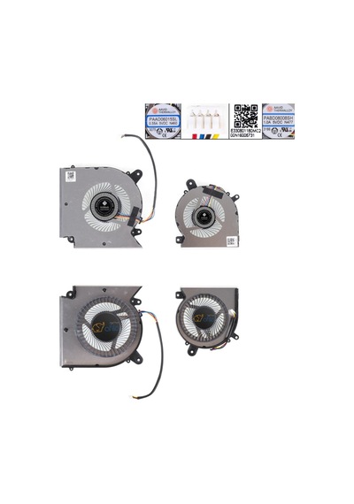Msı Katana Gf76 12ud-410truyumlu Cpu,işlemci +gpu, Vga, Ekran Kartı Fanı / Sağ-sol Set Msi
