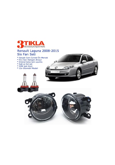 Renault Laguna 2013 Sis Farı Set Oem: 8200074008