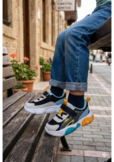 Fort Rory Cool Anatomik Rahat Sneaker Erkek Çocuk Ayakkabı Siyah