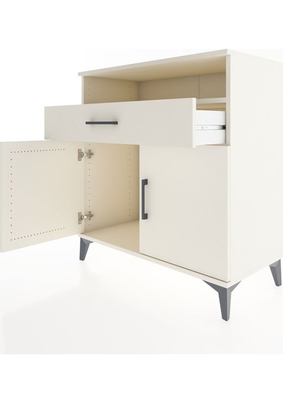 Hyperion Şifonyer 3 Raflı Tek Çekmeceli 2 Kapaklı 88x44x96 Aytaşı-aytaşı Aytası