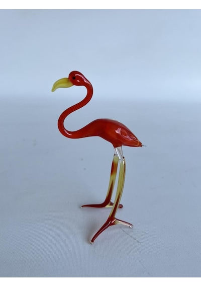 El Yapımı Murano Cam Flamingo Biblo A35