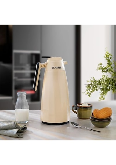 Kitchenhouse Impact Termos 1,5 L-krem Açık Beyaz
